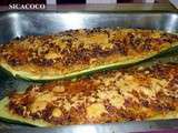 Courgette farcie aux epices