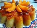 Gateau aux abricots frais et au caramel.... au Micro- Ondes