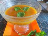 Gazpacho d'abricots au muscat et vanille