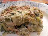 Gratin de courgettes aux ravioles de romans