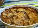 Gratin de pommes de terre et duxelle de champignons