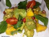 Salade mangue/avocat/grenade