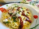 Spaghettis facon carbonara