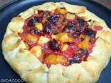 Tarte rustique aux prunes rouge