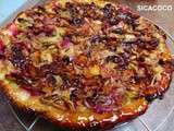 Tatin a la rhubarbe et fruits rouges