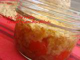 Crumble de tomates cerises aux oignons confits