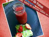 Coulis de fraises verveine ou nature