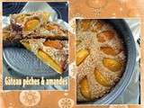 Gâteau pêches amandes