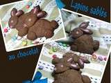 Lapins sablés au chocolat (sans emporte pièce)