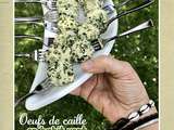 Oeufs de caille en habit vert