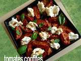 Tomates confites au four & burrata