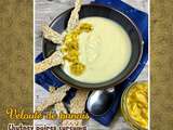 Velouté de panais chutney de poires au curcuma crackers aux noisettes (sans gluten)