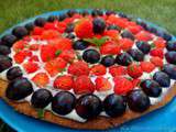 Tarte aux fraises (avec option vegan)