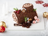 Bûche de Noël roulée au chocolat