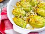 Fleurs de courgette farcies