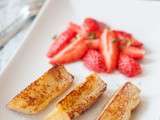 Pain perdu aux fraises