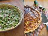 Tarte aux courgettes et lardons