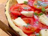 Tarte aux tomates et Saint Marcellin