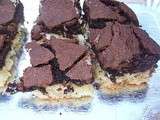 Moelleux chocolat sur biscut noix de coco