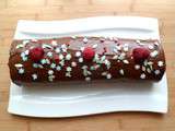 Bûche framboises - chocolat blanc