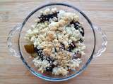 Crumble poire - pruneau