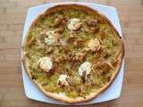 Loupizza verte : poireaux - chèvre - colin