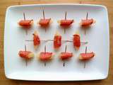 Mini brochettes d'ananas au bacon