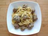 One pot pasta à la suédoise avec boulettes de boeuf