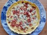 Quiche poireaux - gorgonzola - lardons