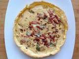 Quiche roquefort - noix - lardons