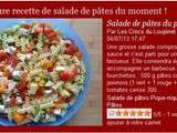 Salade de pâtes du moment