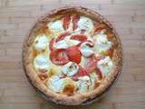 Tarte oignon - chèvre - tomate