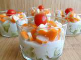 Verrine concombre - surimi