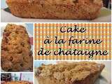 Cake à la farine de châtaigne et à la pâte de coings