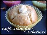 Muffins au chou-fleur et au chèvre sec