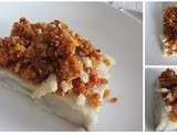 Poisson blanc et crumble de chorizo