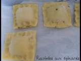 Raviolis aux épinards