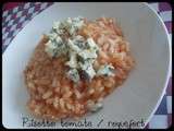 Risotto à la tomate et au roquefort