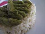 Risotto aux asperges vertes {sans lactose}