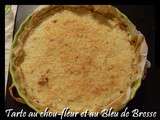 Tarte au chou-fleur et au Bleu de Bresse