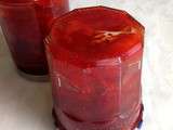 Confiture de fraises et rhubarbe