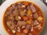 Minestrone d’hiver aux carottes multicolores