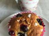 Muffins aux cassis et amandes