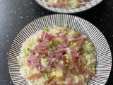 Risotto zucchine e prosciutto