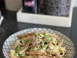 Sauté de veau printanier aux pappardelles