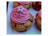 Cupcakes aux pralines roses