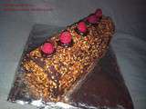 Bûche chocoframboises