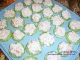 Canapes concombre surimi