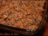 Crumble d'échalotes aux noisettes