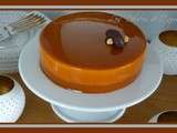 Entremets Caramel, insert vanille